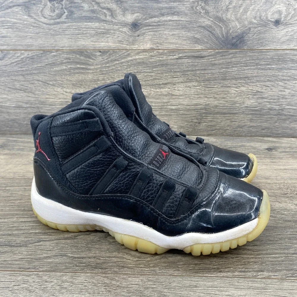 Nike Air Jordan 11 Retro Little Kids Shoes Size‎ 4Y Black Red 378038